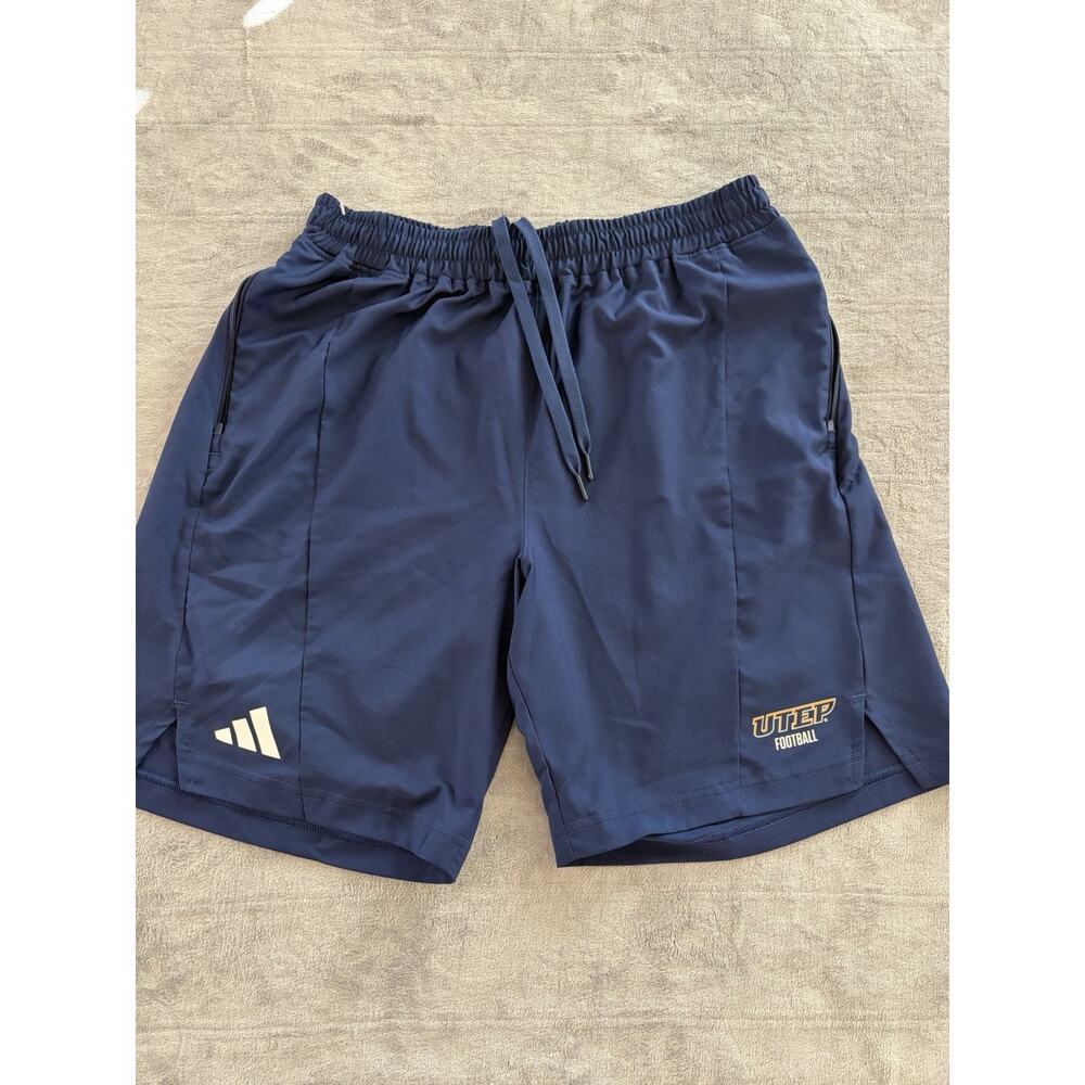 UTEP Miners Football adidas Practice Shorts Men's Blue Used